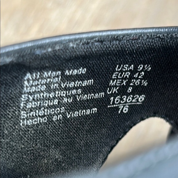 American Eagle Open Toe Faux Wood Wedge Buckle Platform Sandals Black Size 9.5 - Picture 3 of 16